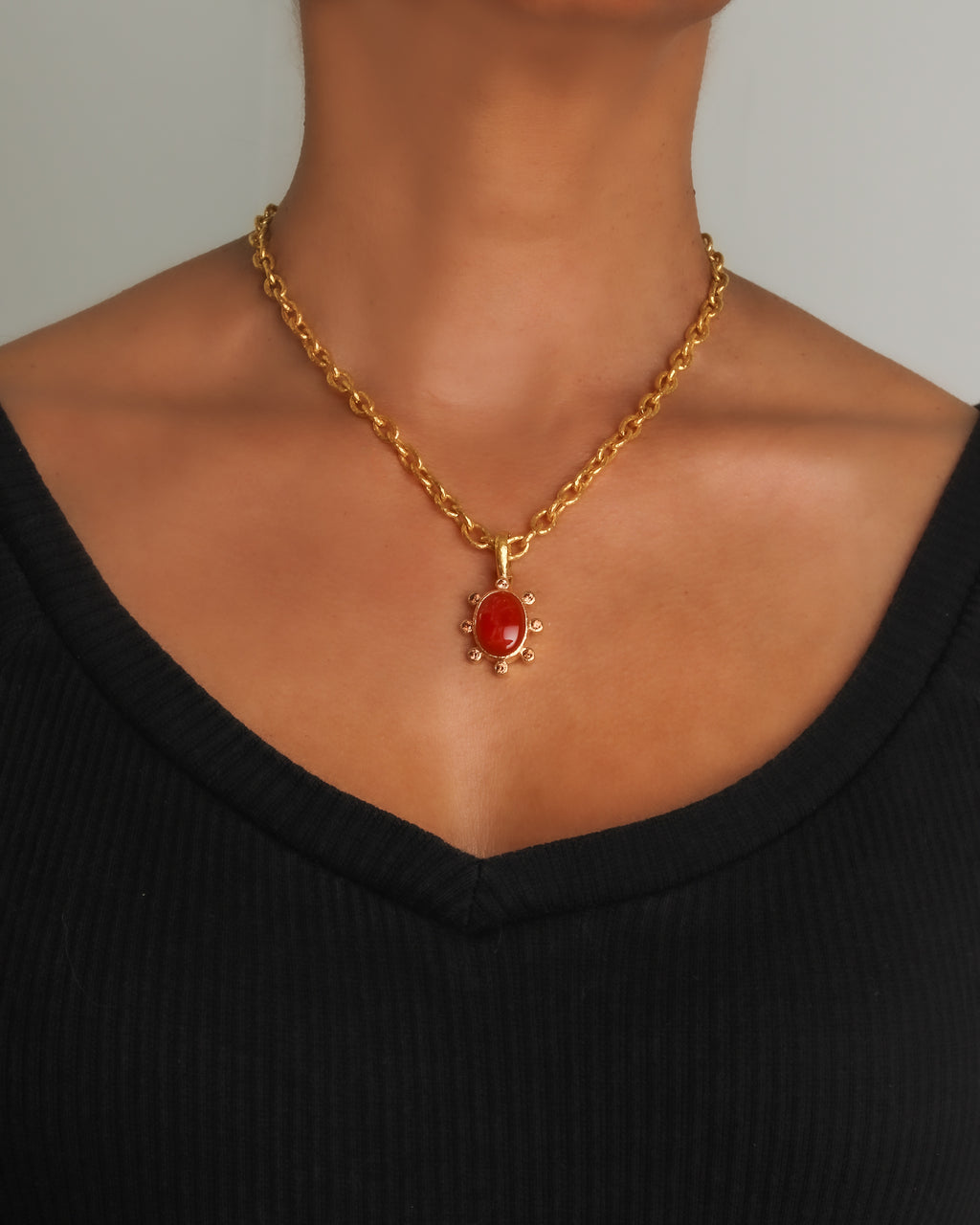 Carnelian 'Cherub with Bow' Pendant