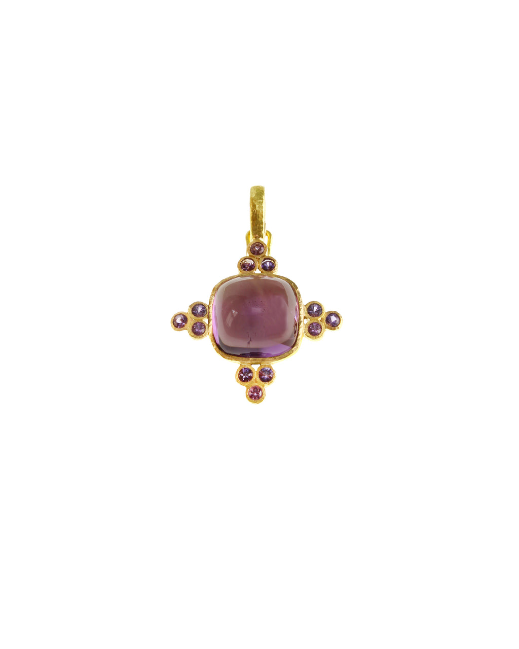 Amethyst and Purple Sapphire Pendant