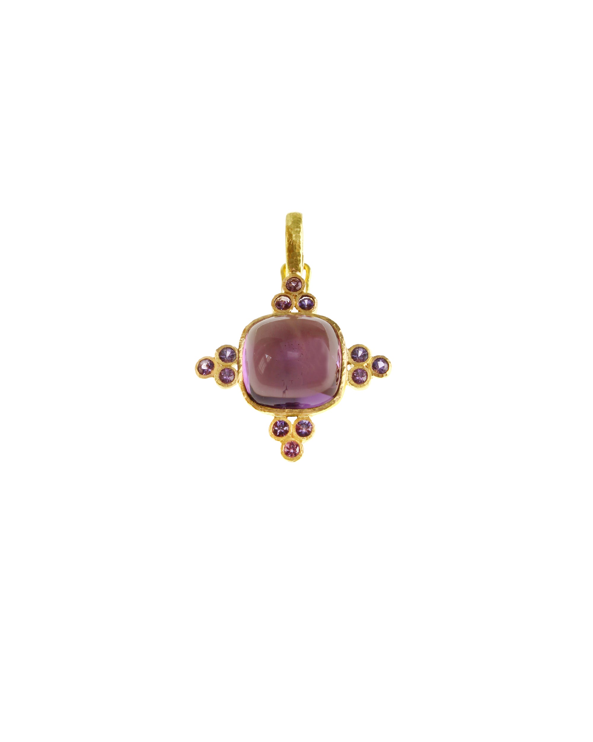 Amethyst and Purple Sapphire Pendant
