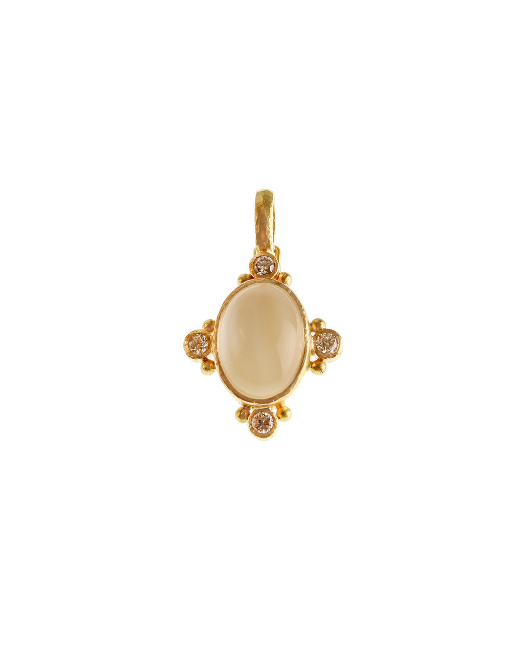Moonstone and Diamond Pendant