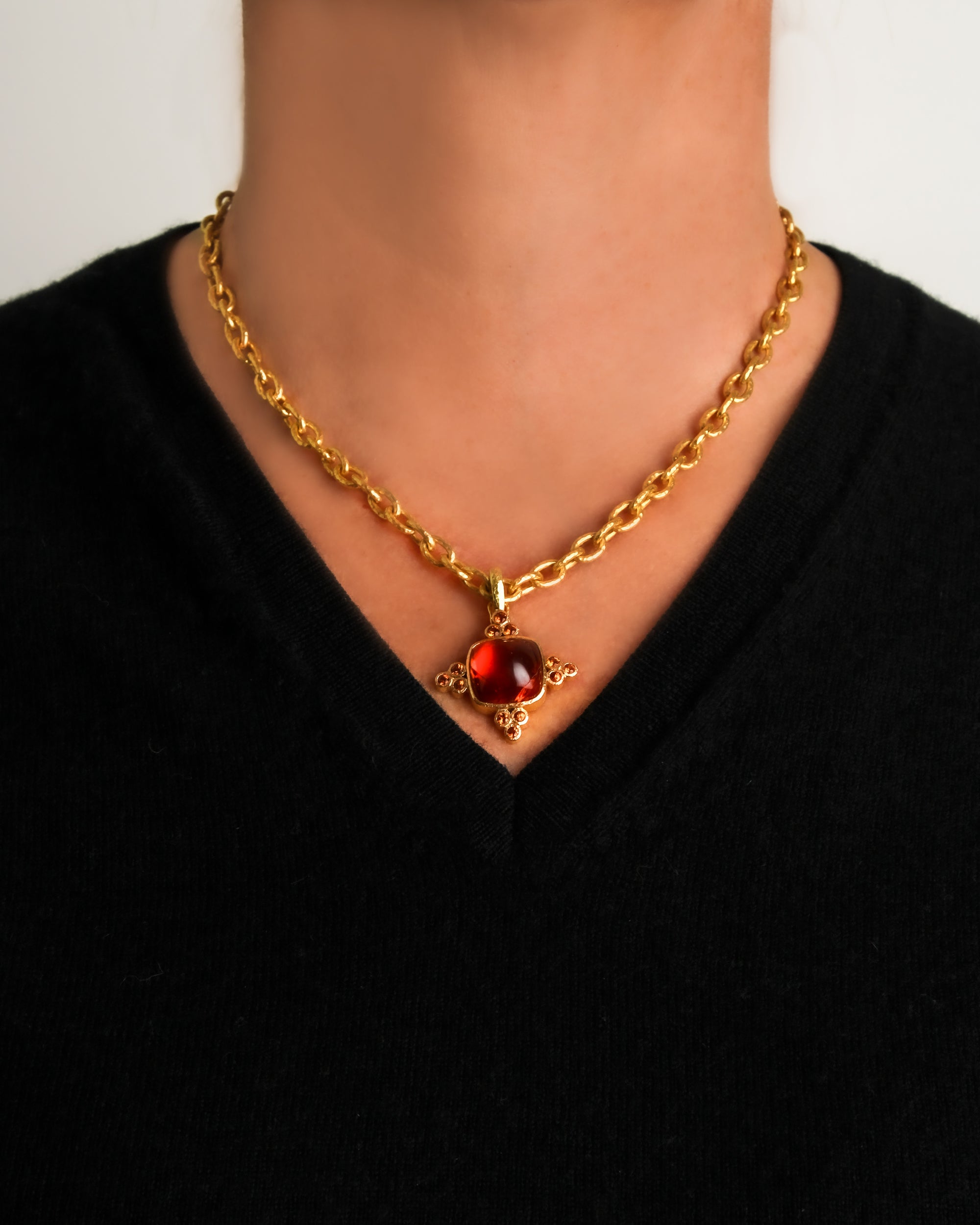Spessartite Garnet Pendant