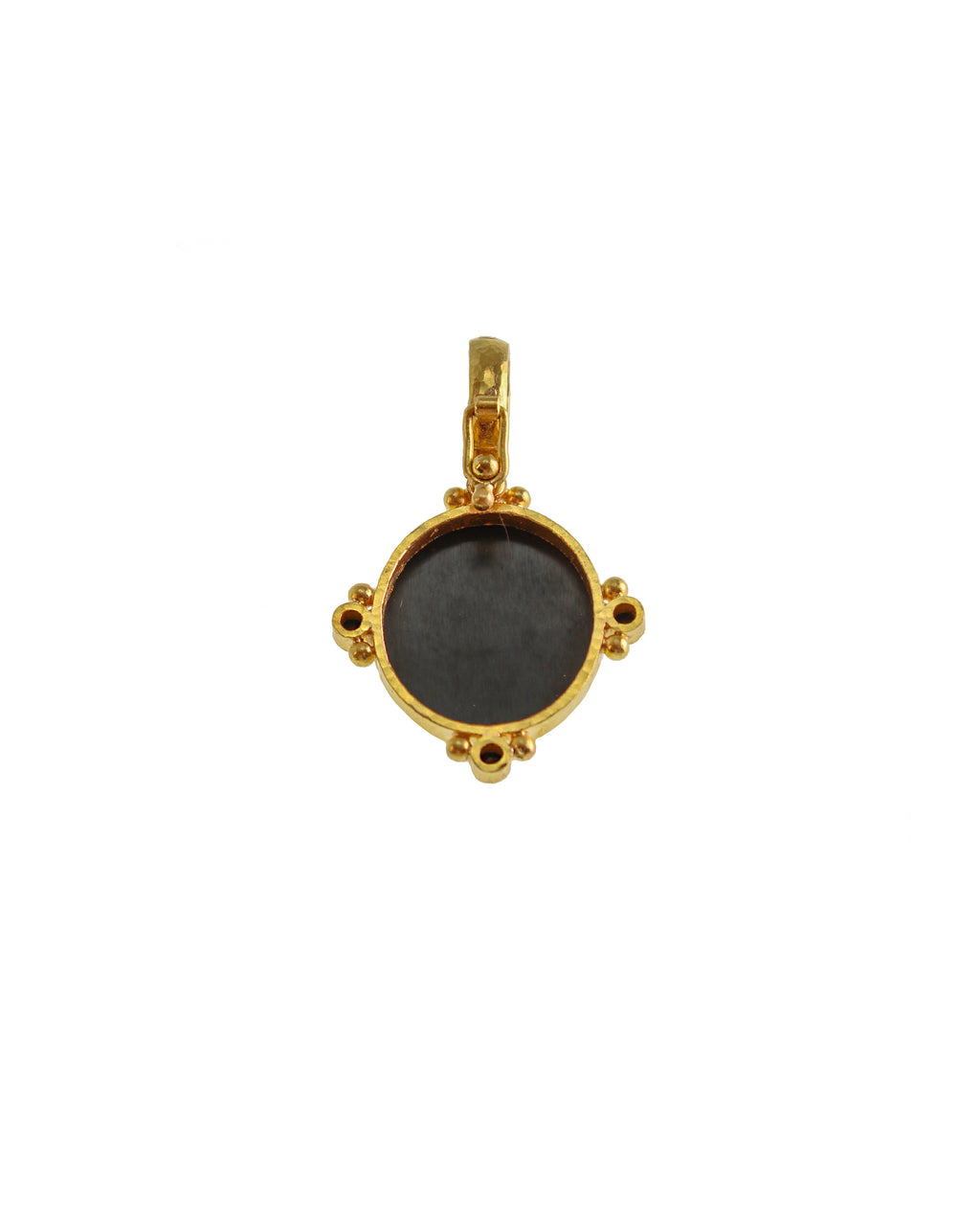Onyx seal 'Bird' and Black Spinel Pendant