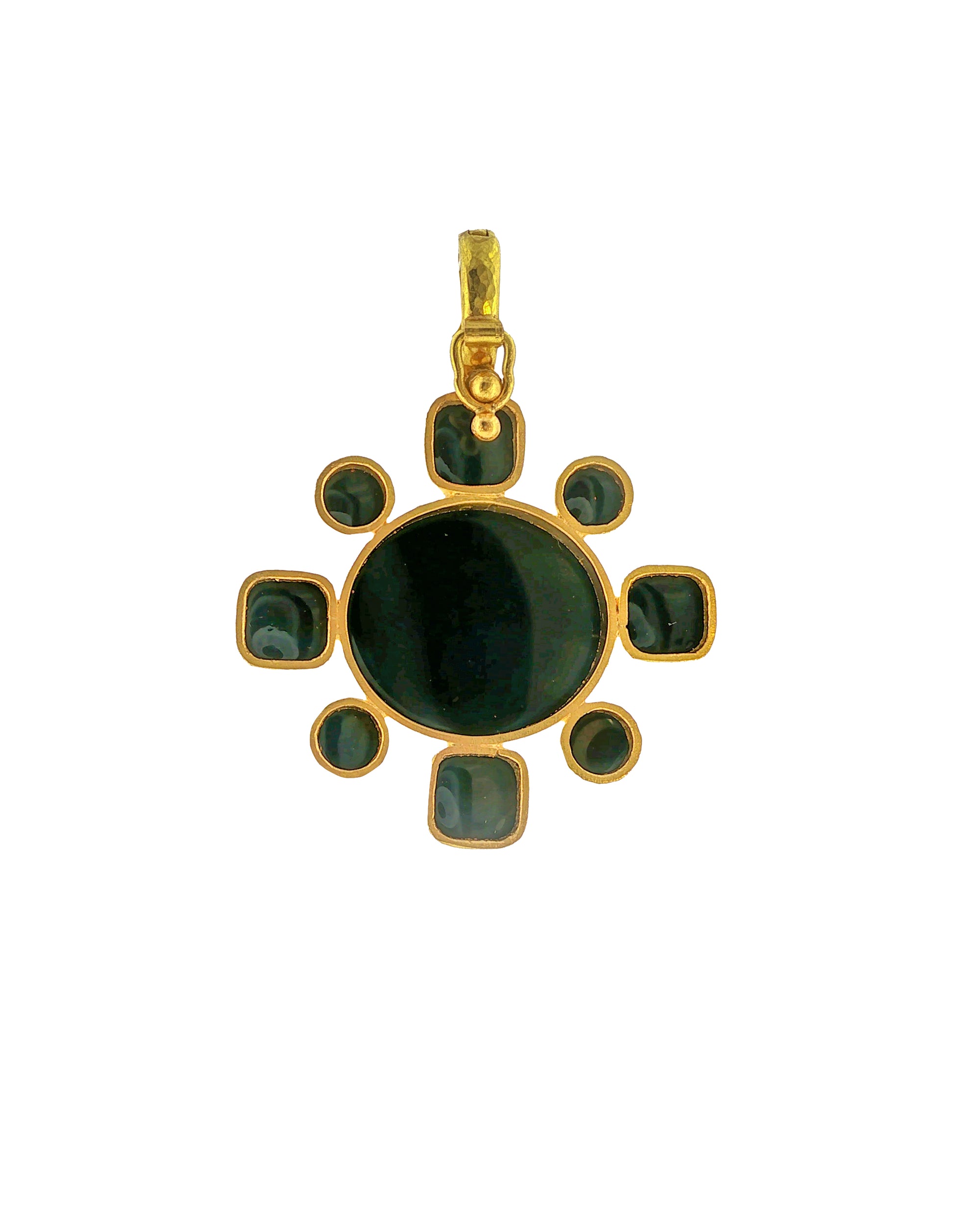 'Roman Horse' Onyx Pendant