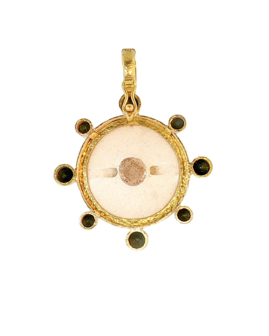 Antique Satsuma 'Five Geishas' Pendant