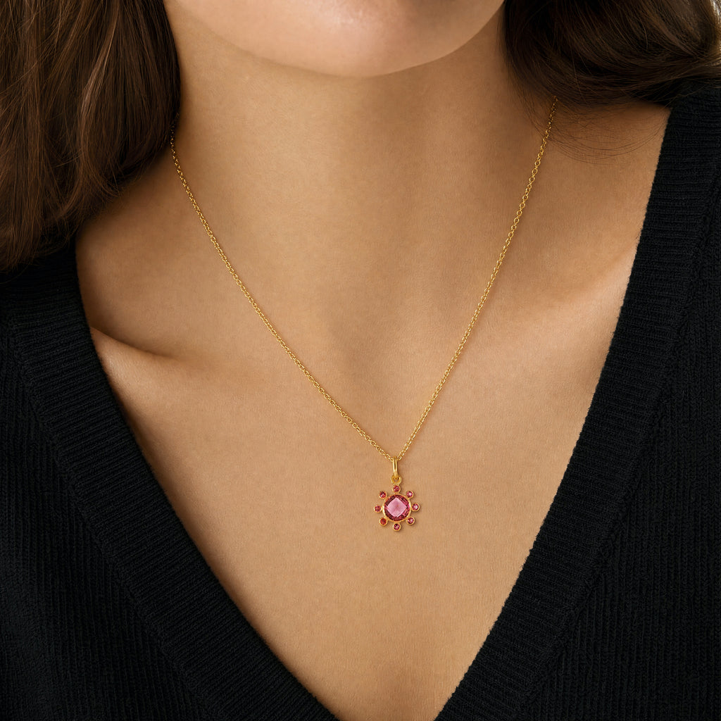 Pink Tourmaline Pendant