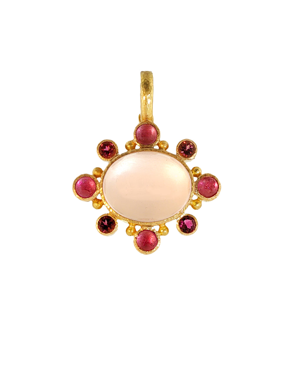 Rose Quartz and Pink Tourmaline Pendant