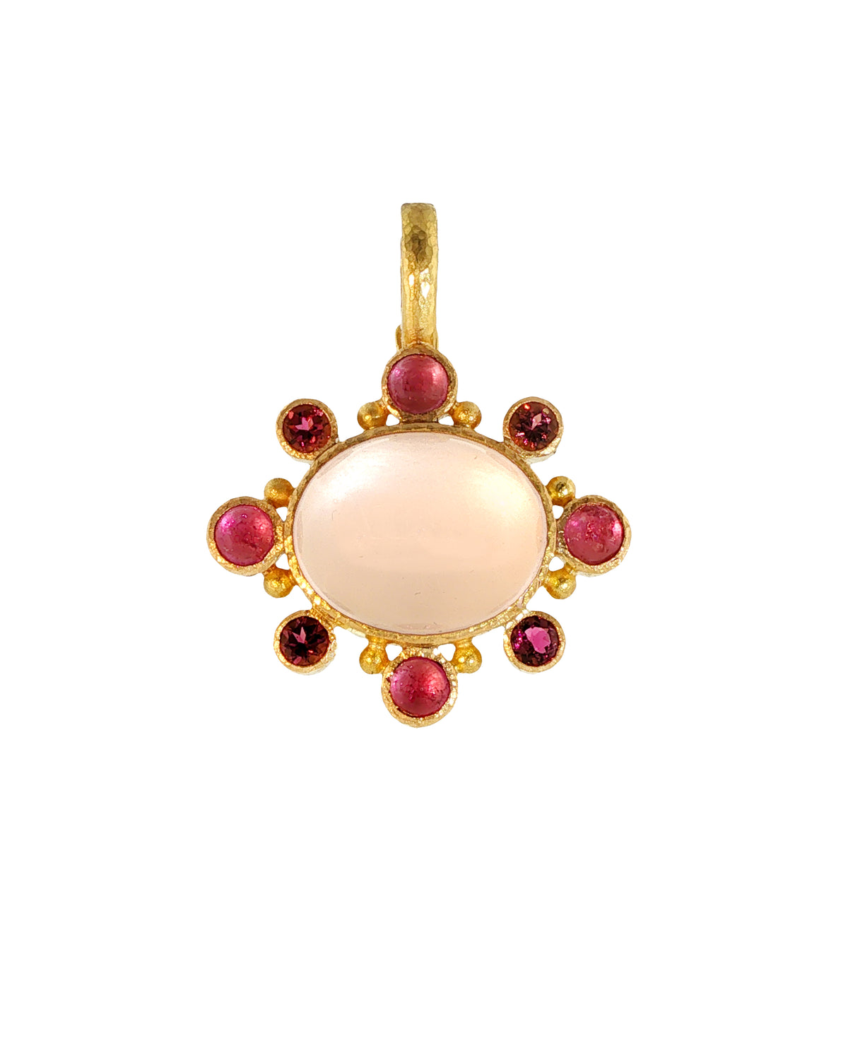 Rose Quartz and Pink Tourmaline Pendant