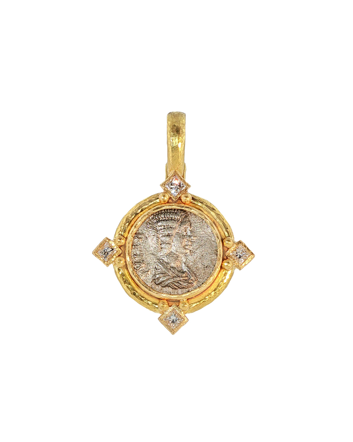 Ancient Roman Silver Coin Pendant