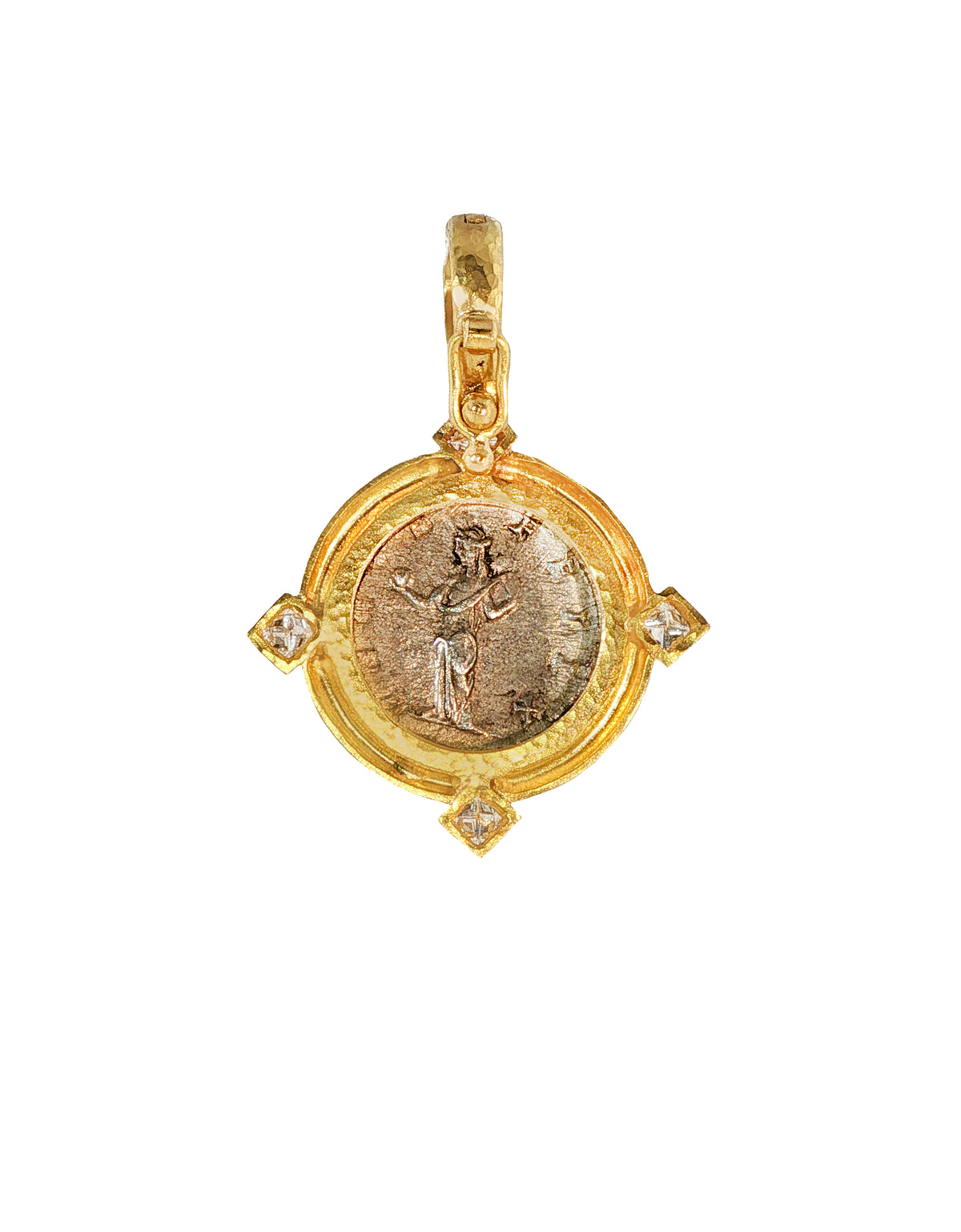 Ancient Roman Silver Coin Pendant