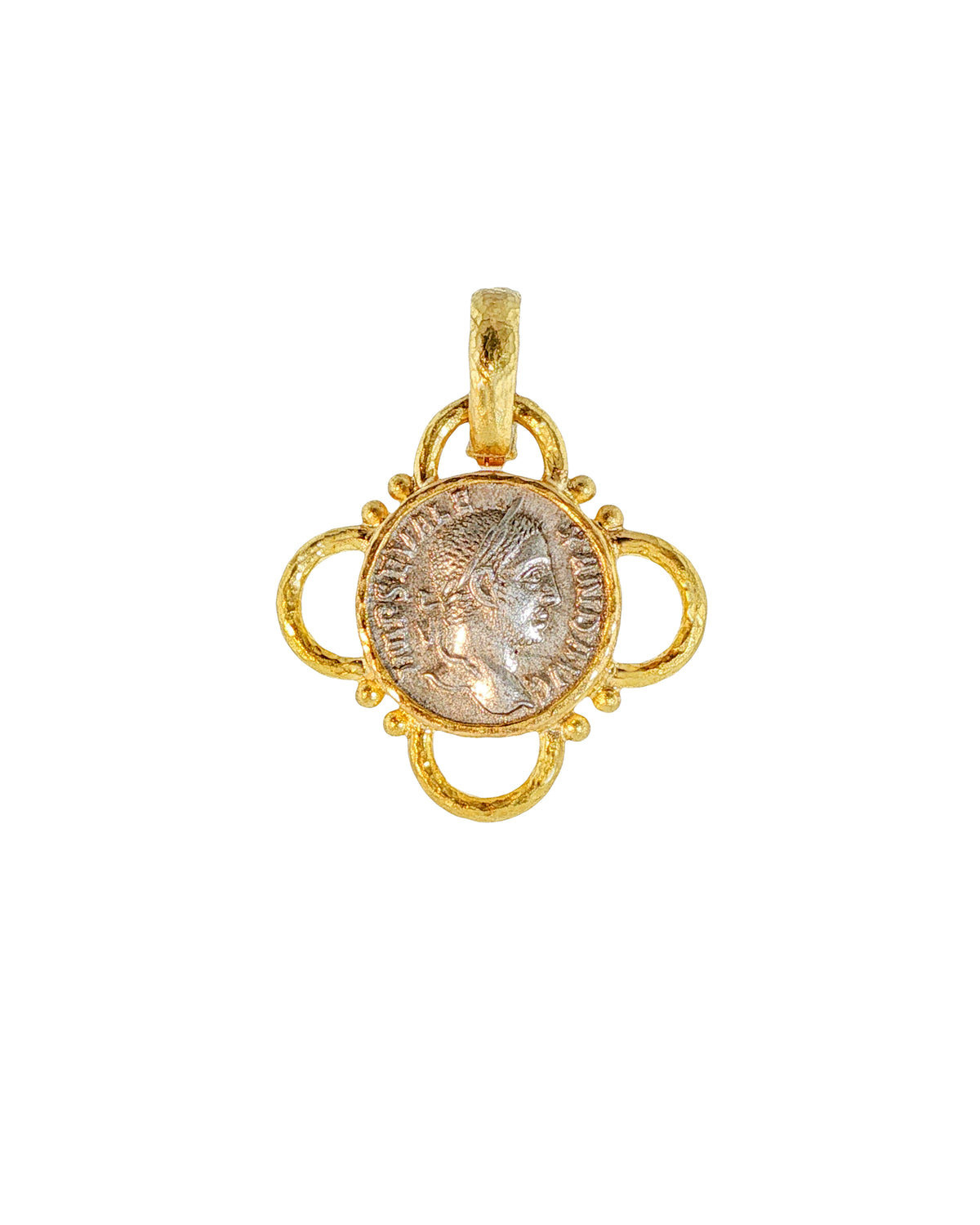 Ancient Roman Silver Coin Pendant