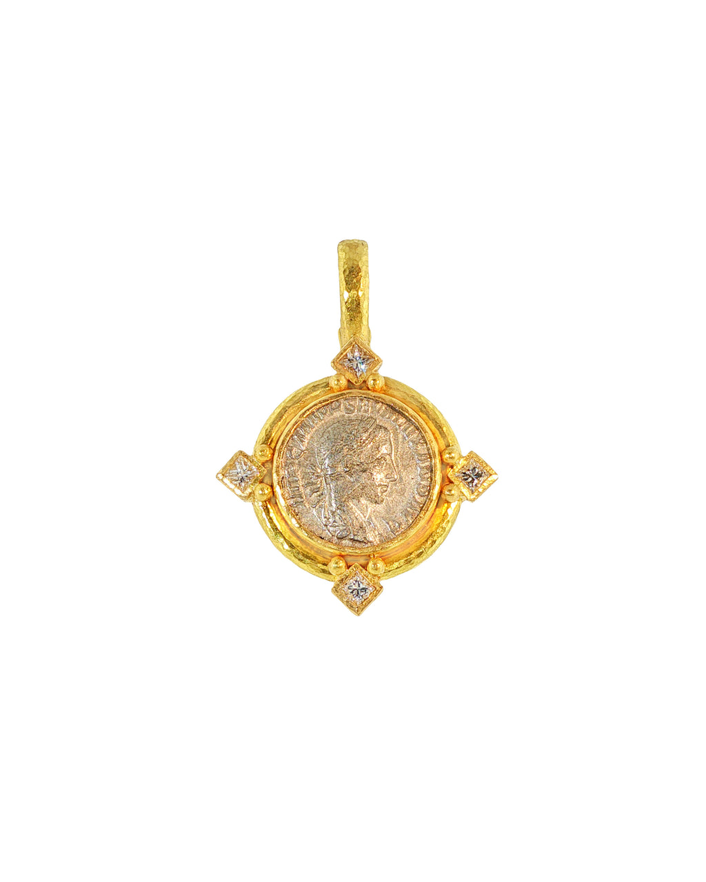 Ancient Roman Silver Coin Pendant