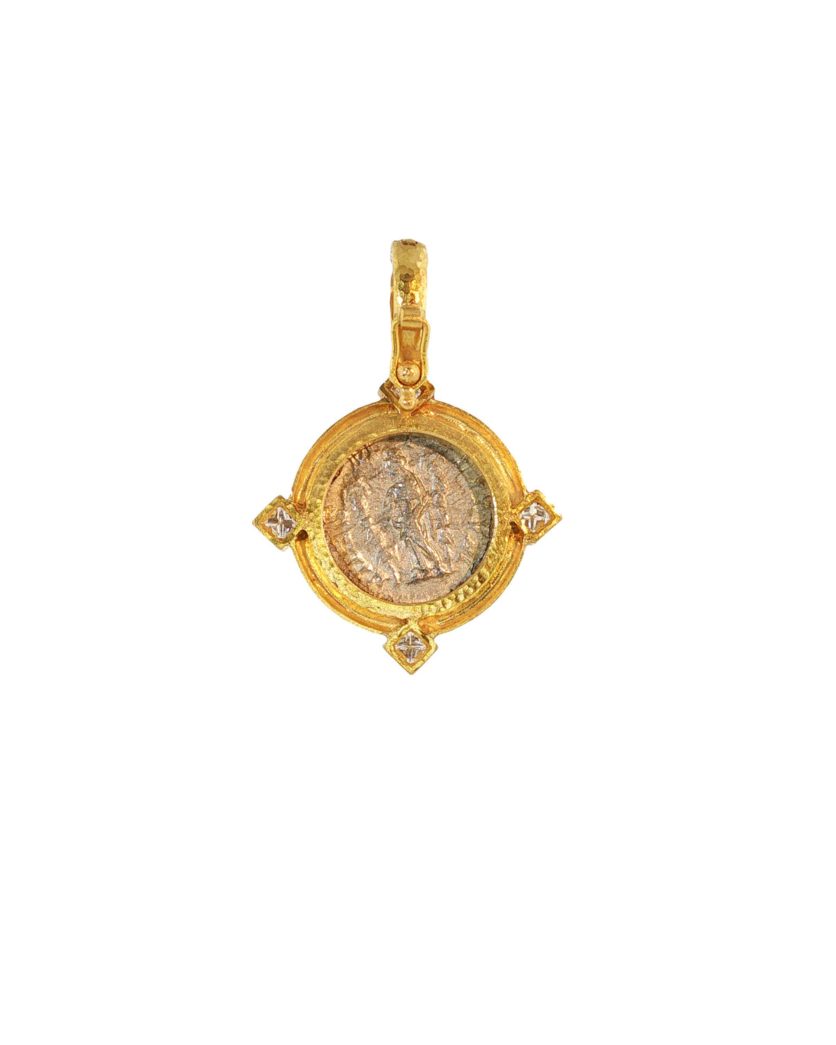 Ancient Roman Silver Coin Pendant