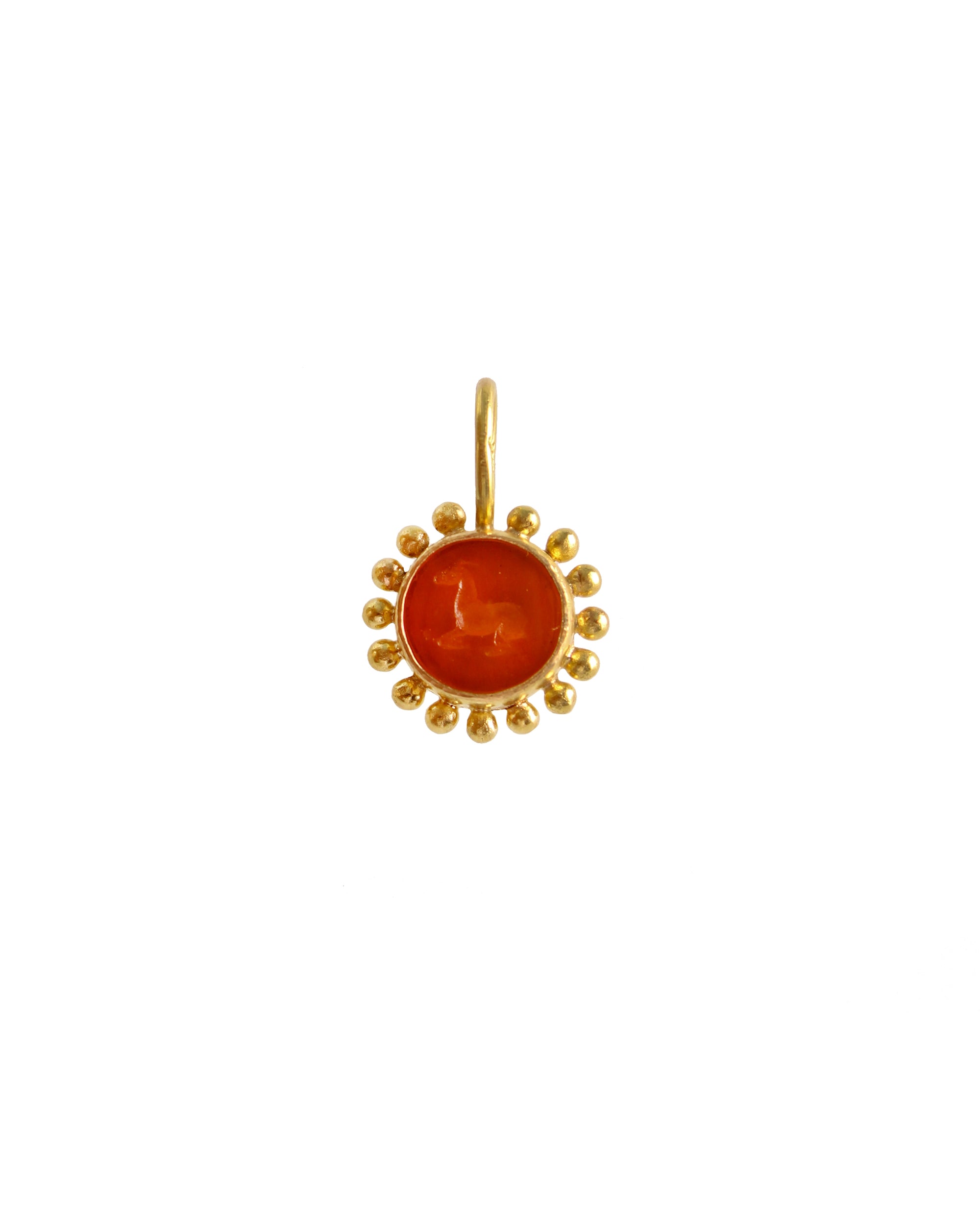 Amber 'Tiny Horse' Pendant with Jump Ring