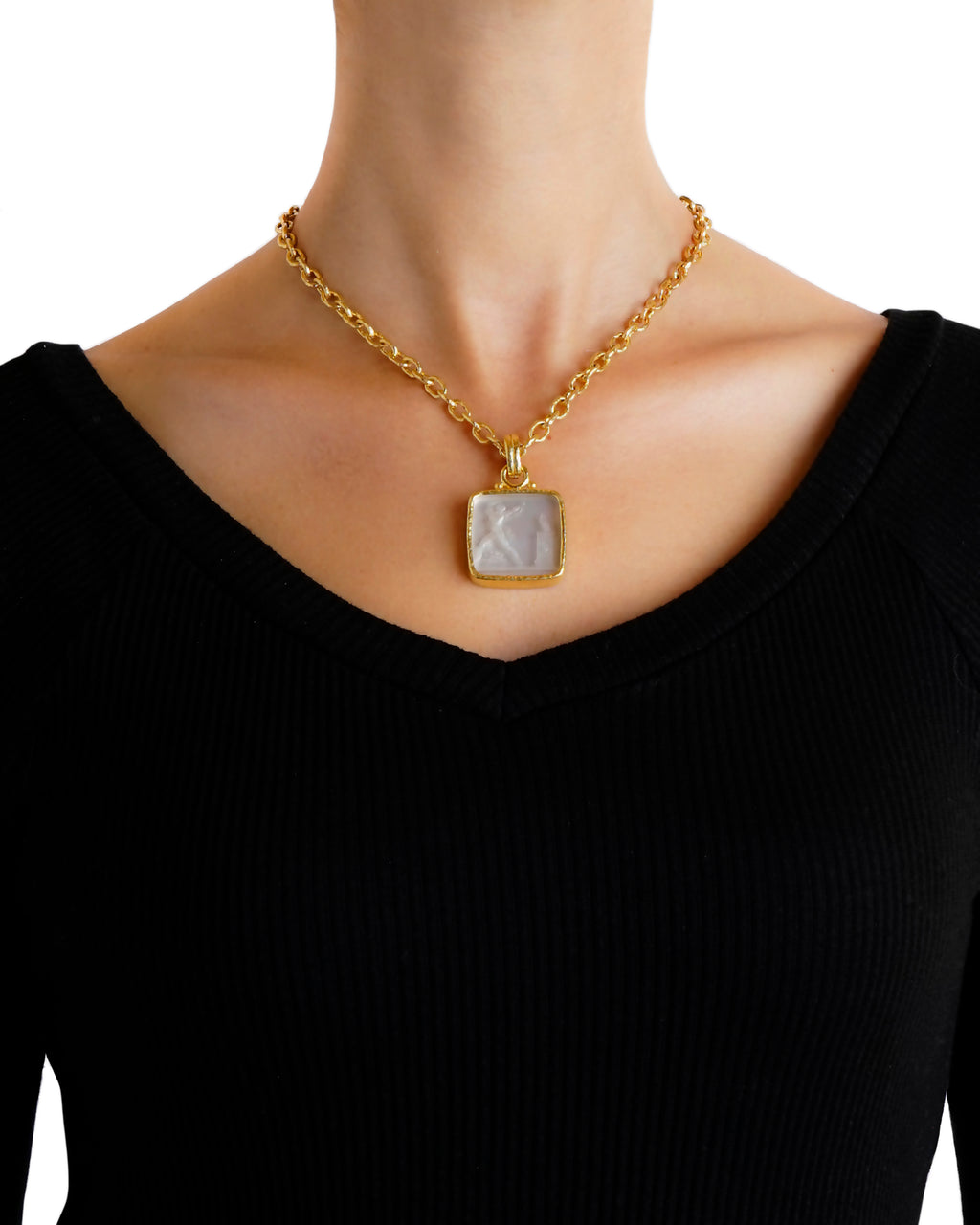 Crystal 'Goddess at Altar' Pendant