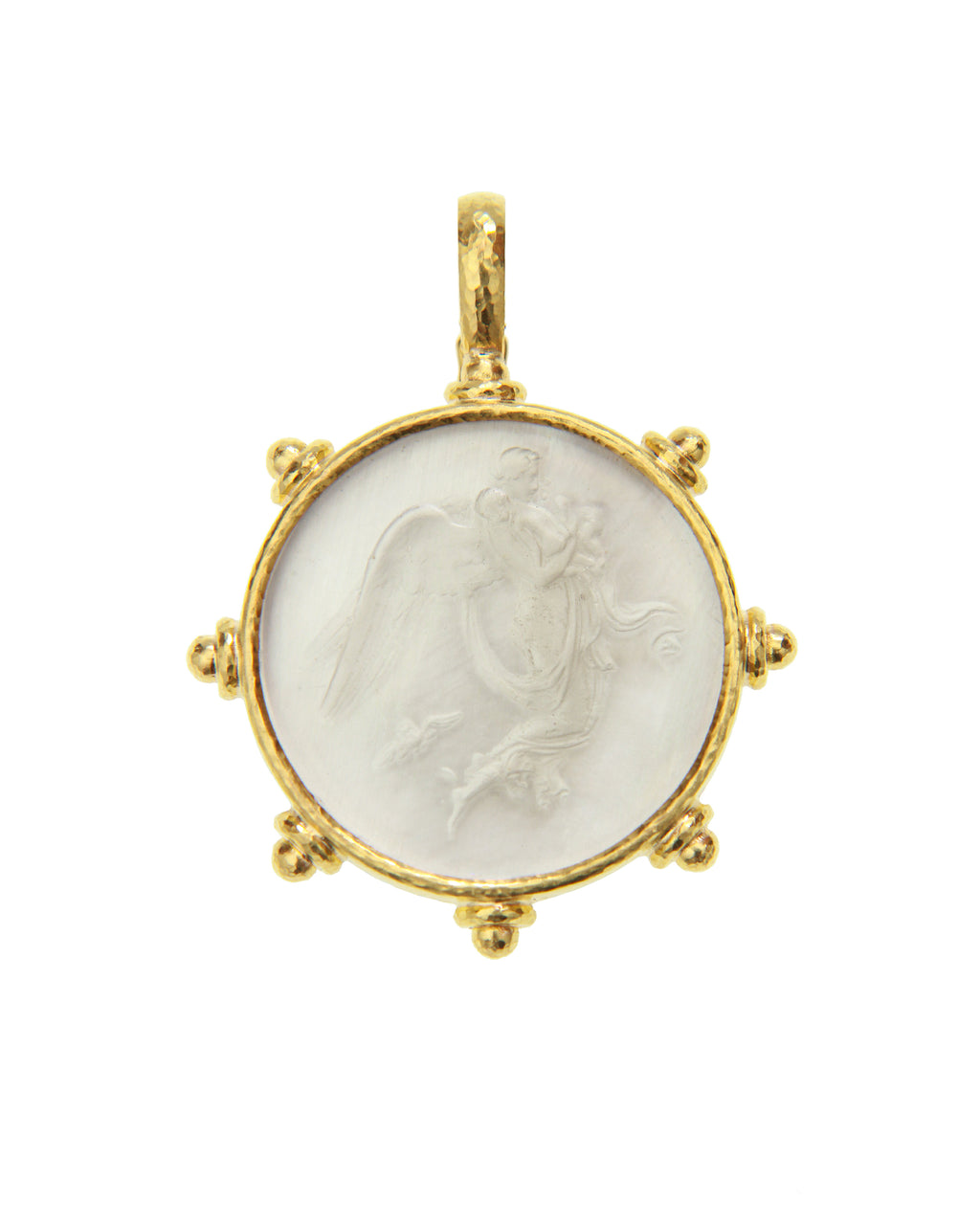 Crystal 'Angel with Child' Pendant