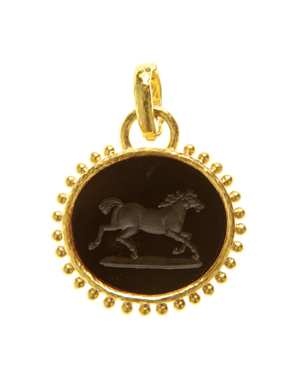 Onyx 'Running Horse' Pendant