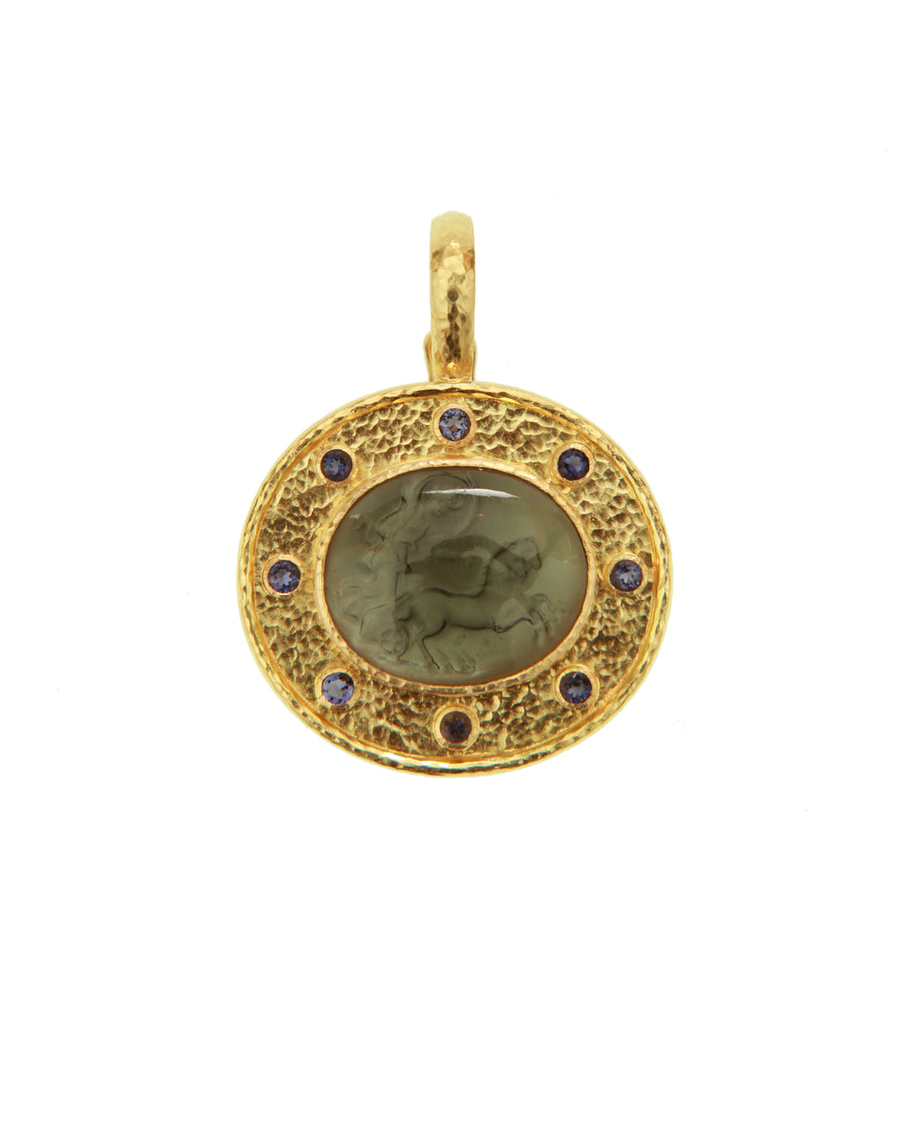 Smoke 'Goddess with Chariot' Pendant