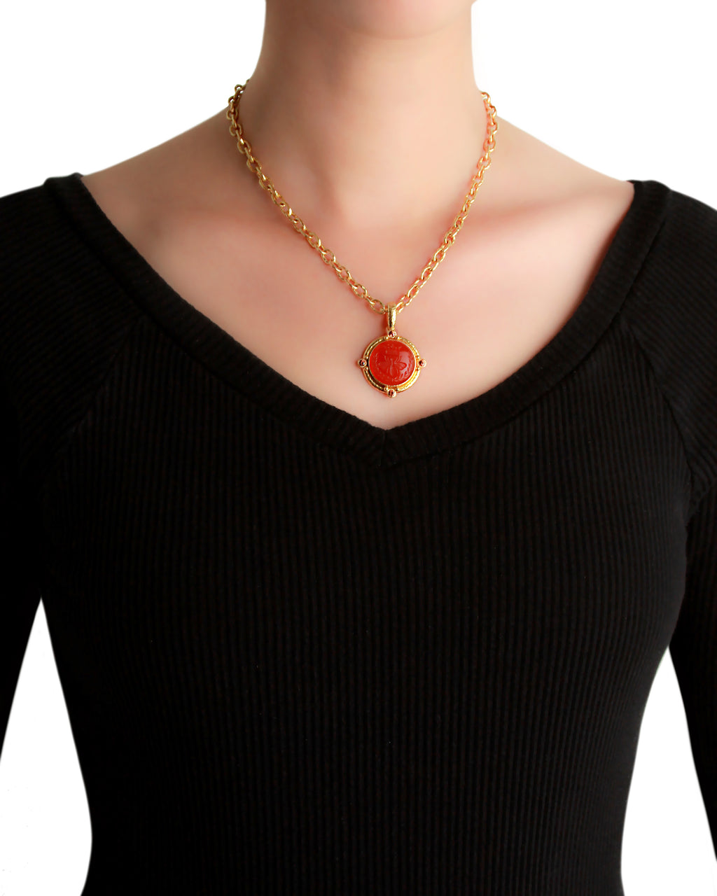 Carnelian 'Queen Bee' Pendant