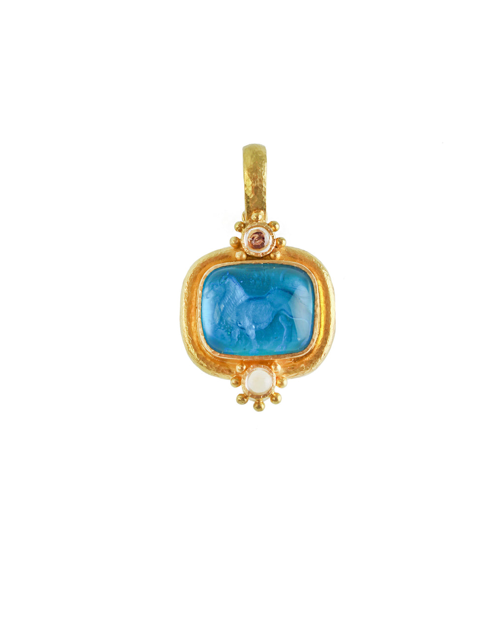 Swimming Pool 'Cabochon Roaring Lion' Pendant