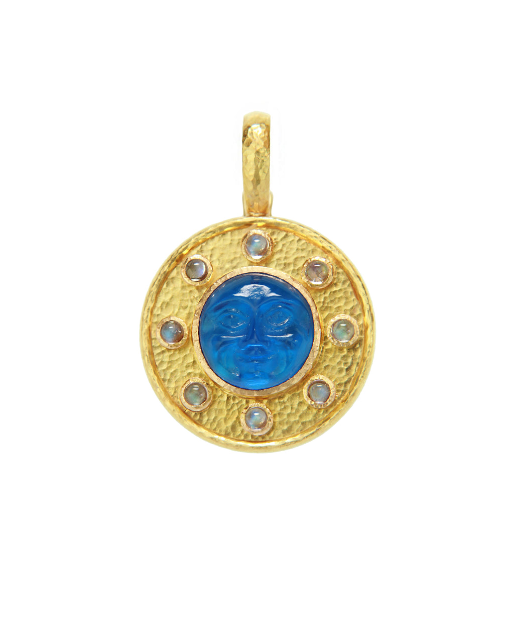 Peacock 'Man-in-the-Moon' Pendant