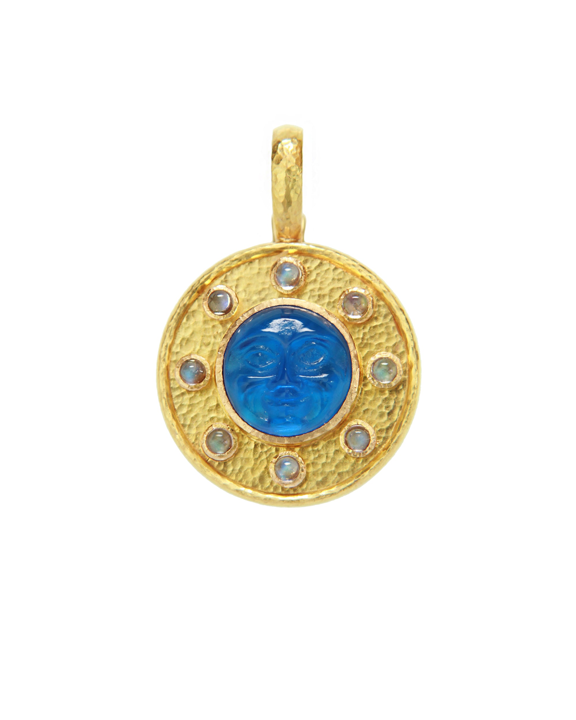 Peacock 'Man-in-the-Moon' Pendant