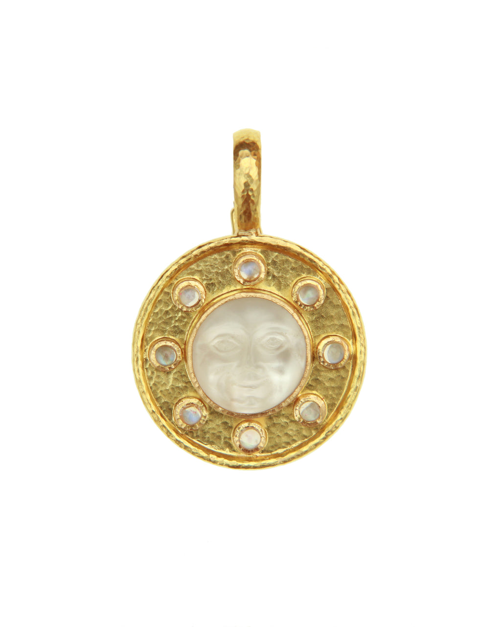 Crystal 'Man-in-Moon' Pendant