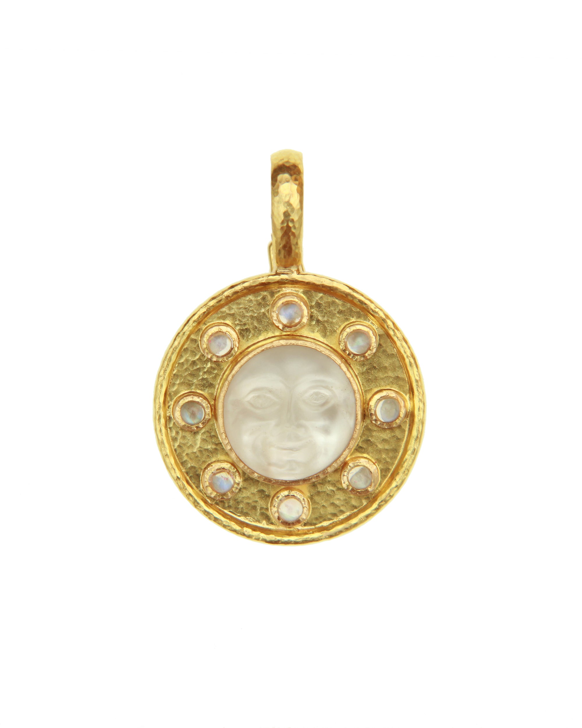 Crystal 'Man-in-Moon' Pendant