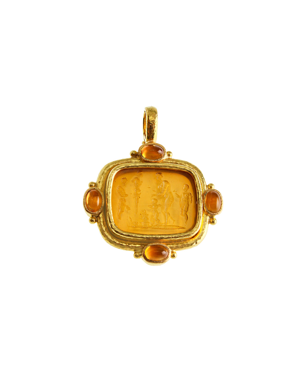 Light Amber 'Pan Picnic Antique' Pendant