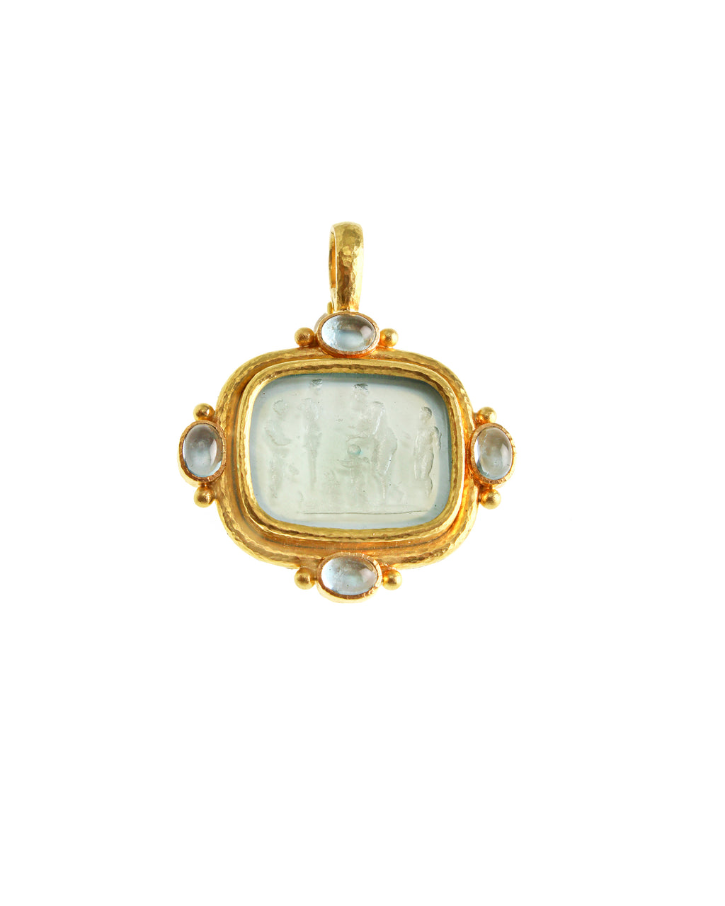 Light Aqua 'Pan Picnic Antique' Pendant