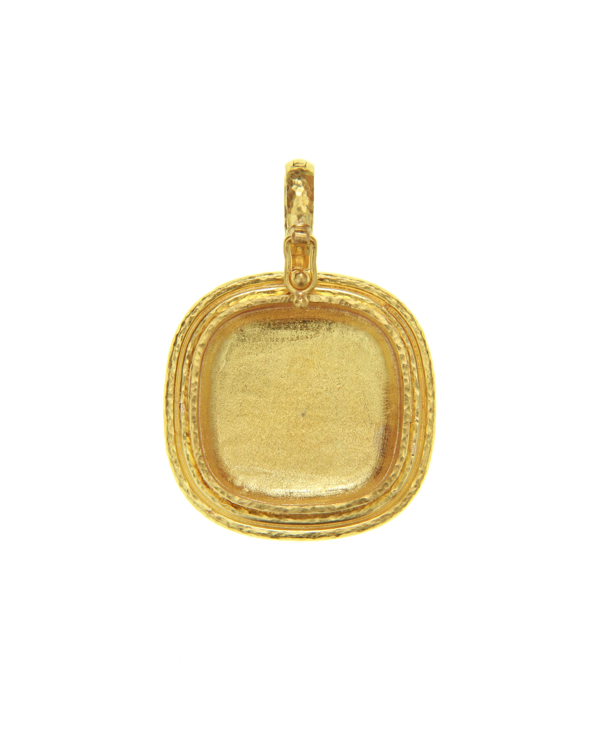 Gold 'Griffin & Palm' Livery Button Pendant