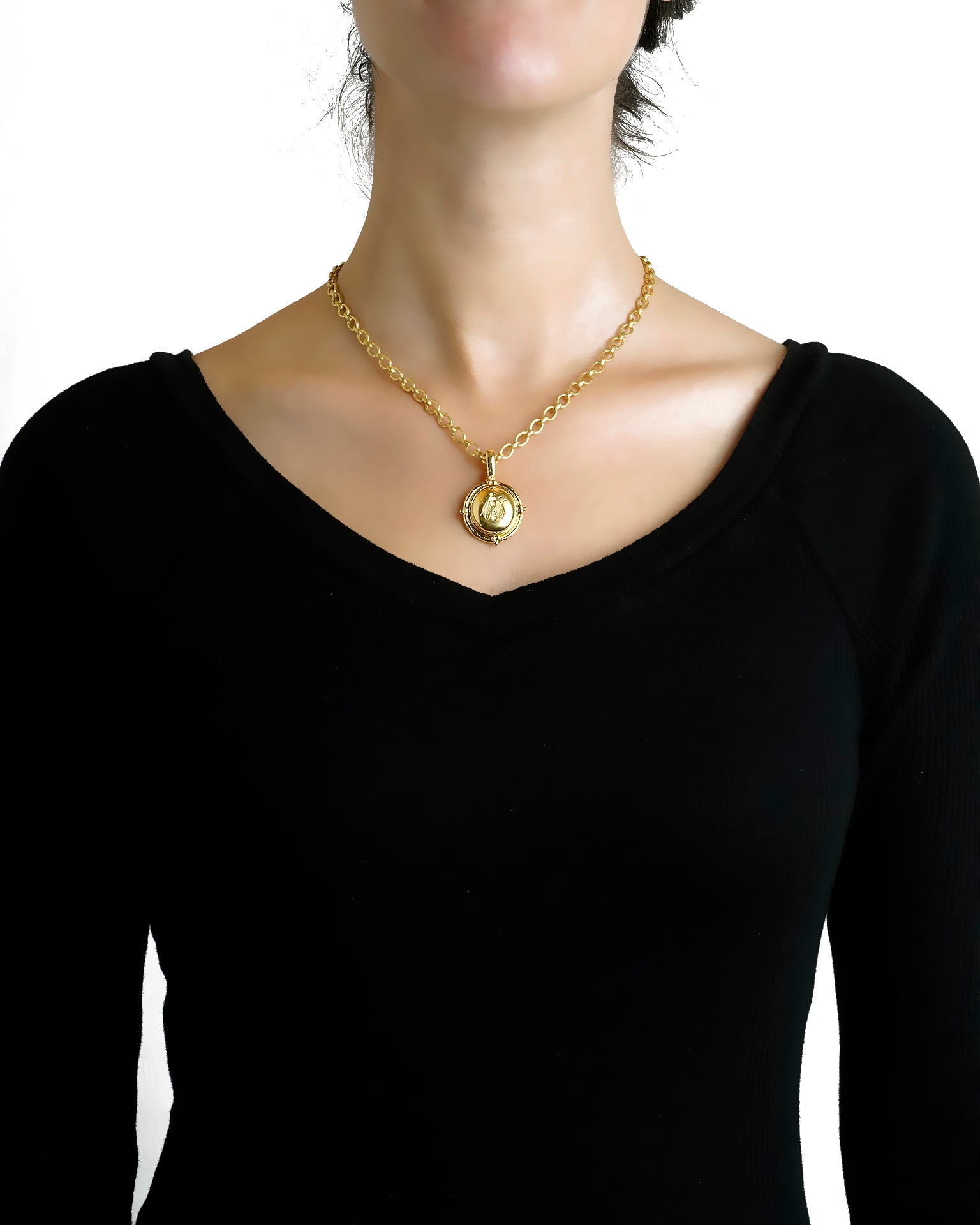 Gold 'Honey Bee' Pendant