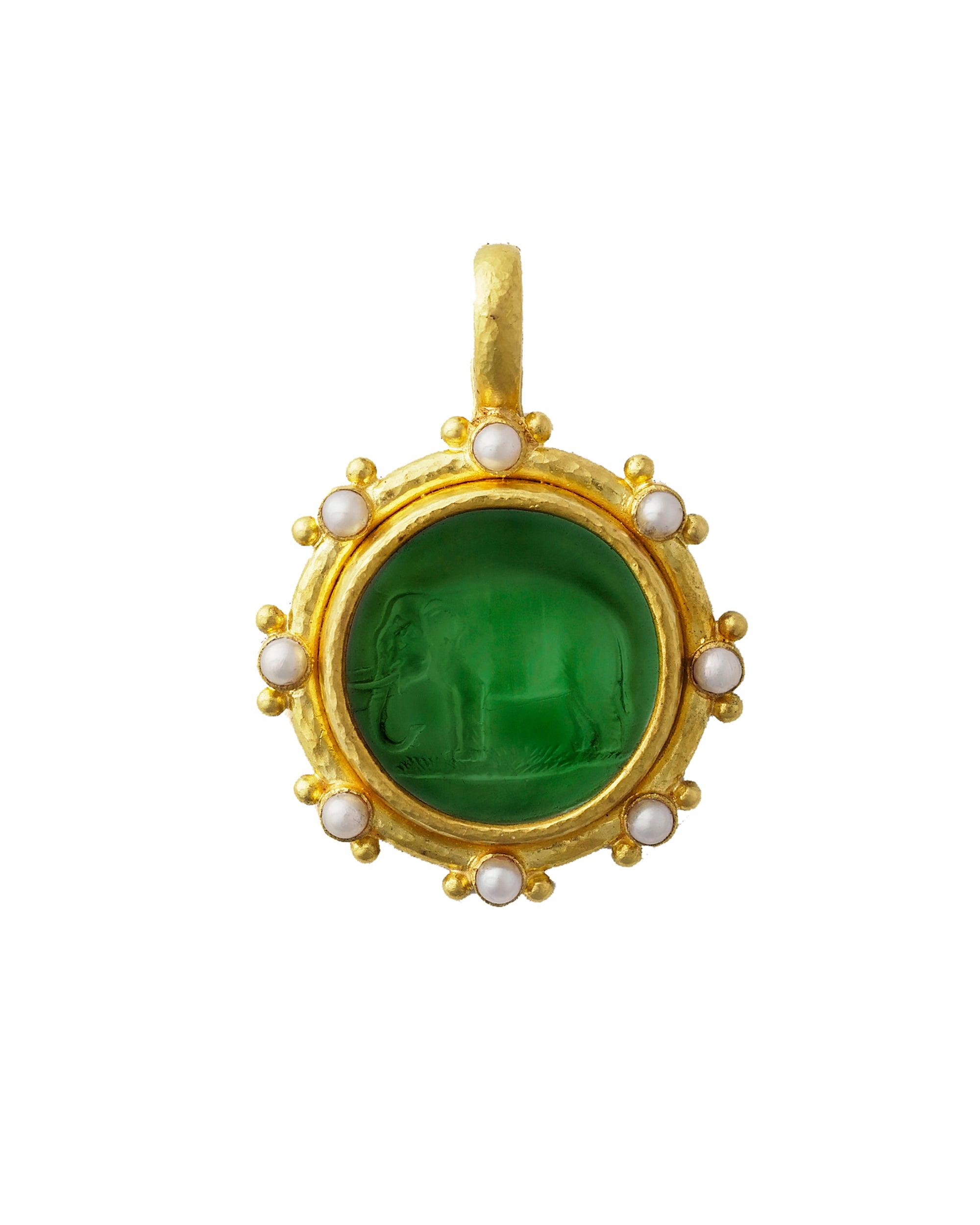Pine Green 'Elephant' Pendant