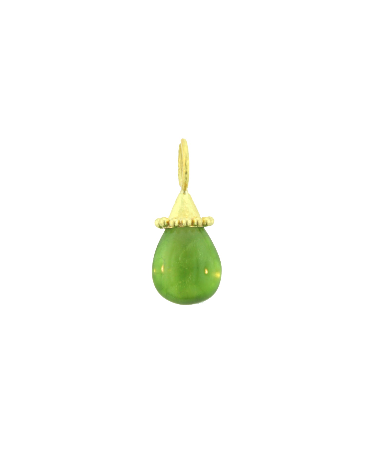 Peridot Pendant with Large Jump Ring
