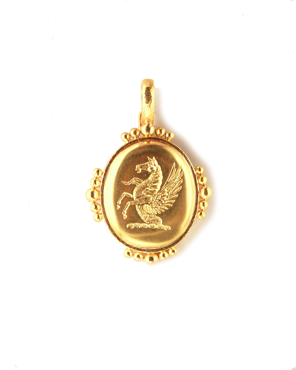 Gold 'Rampant Pegasus' Pendant