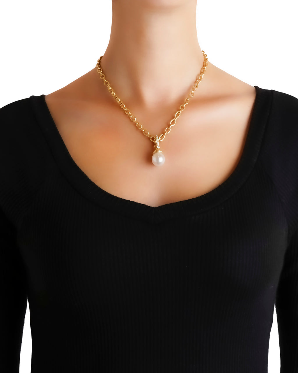 South Sea Pearl and Diamond Pendant