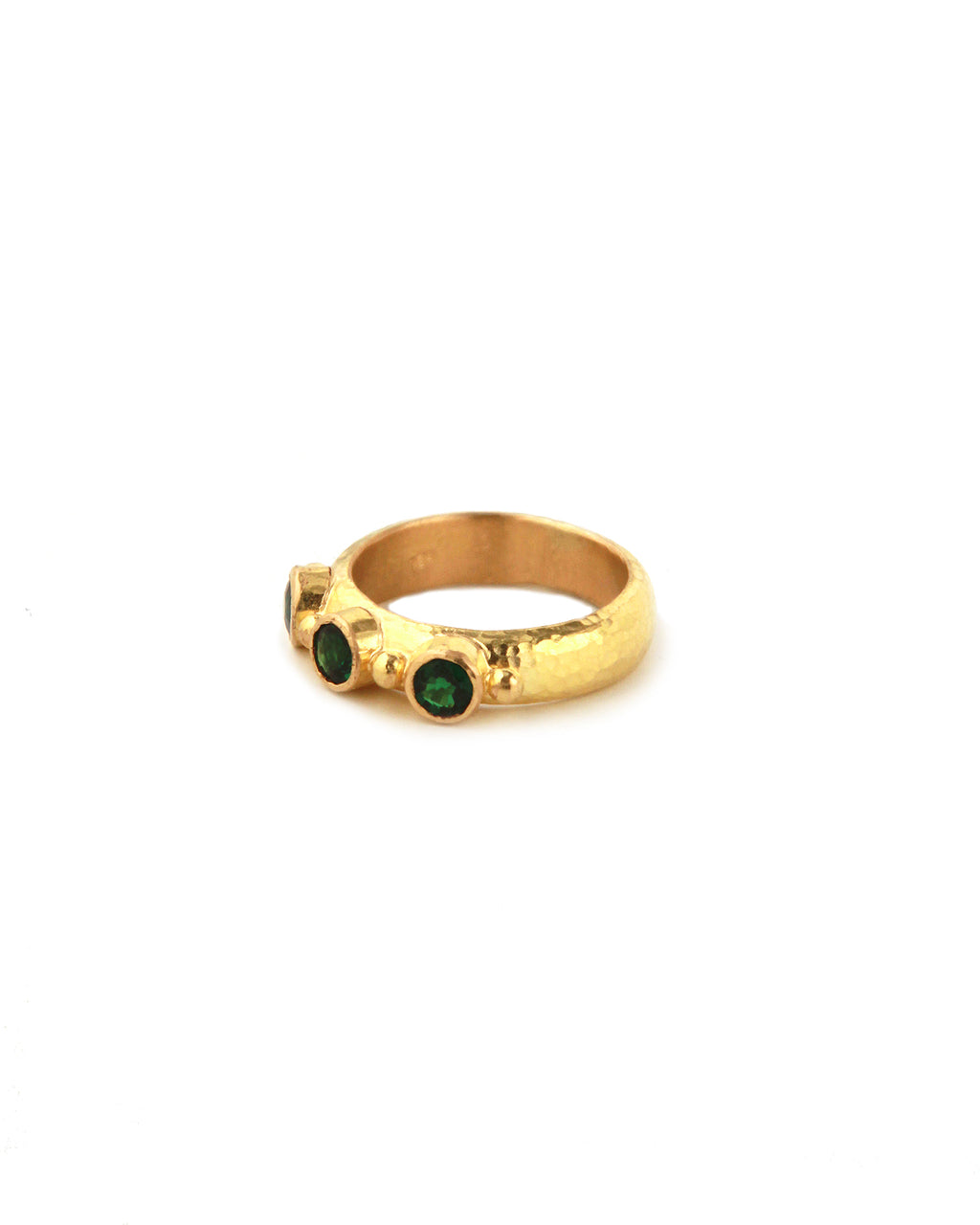 Round Tsavorite Stack Ring