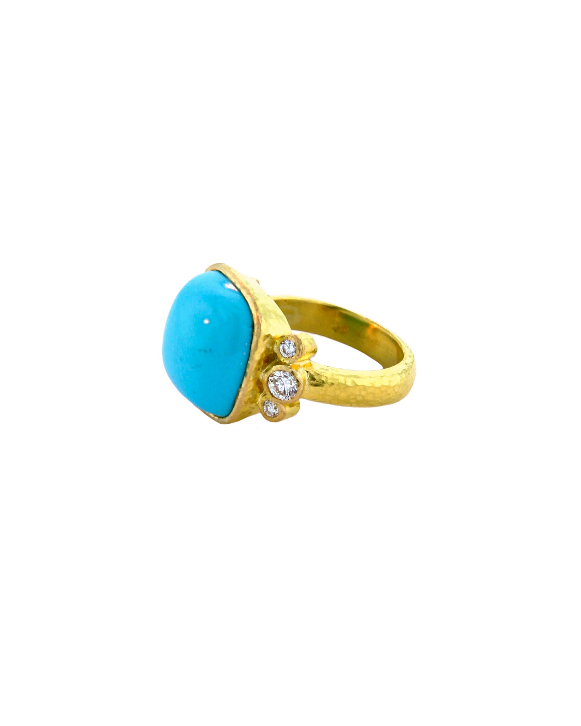 Turquoise and Diamond Ring