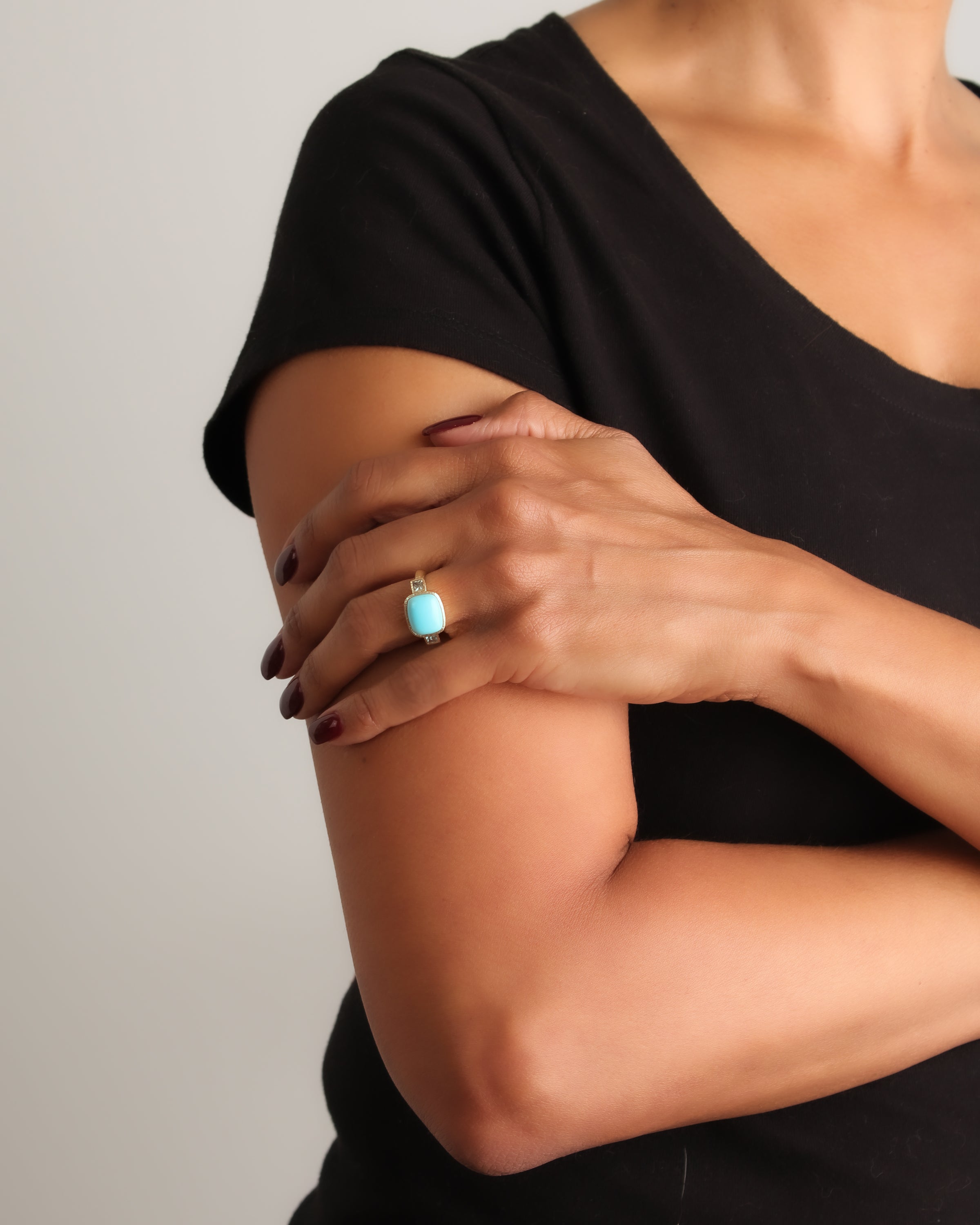 Sleeping Beauty Turquoise Ring – Elizabeth Locke Jewels
