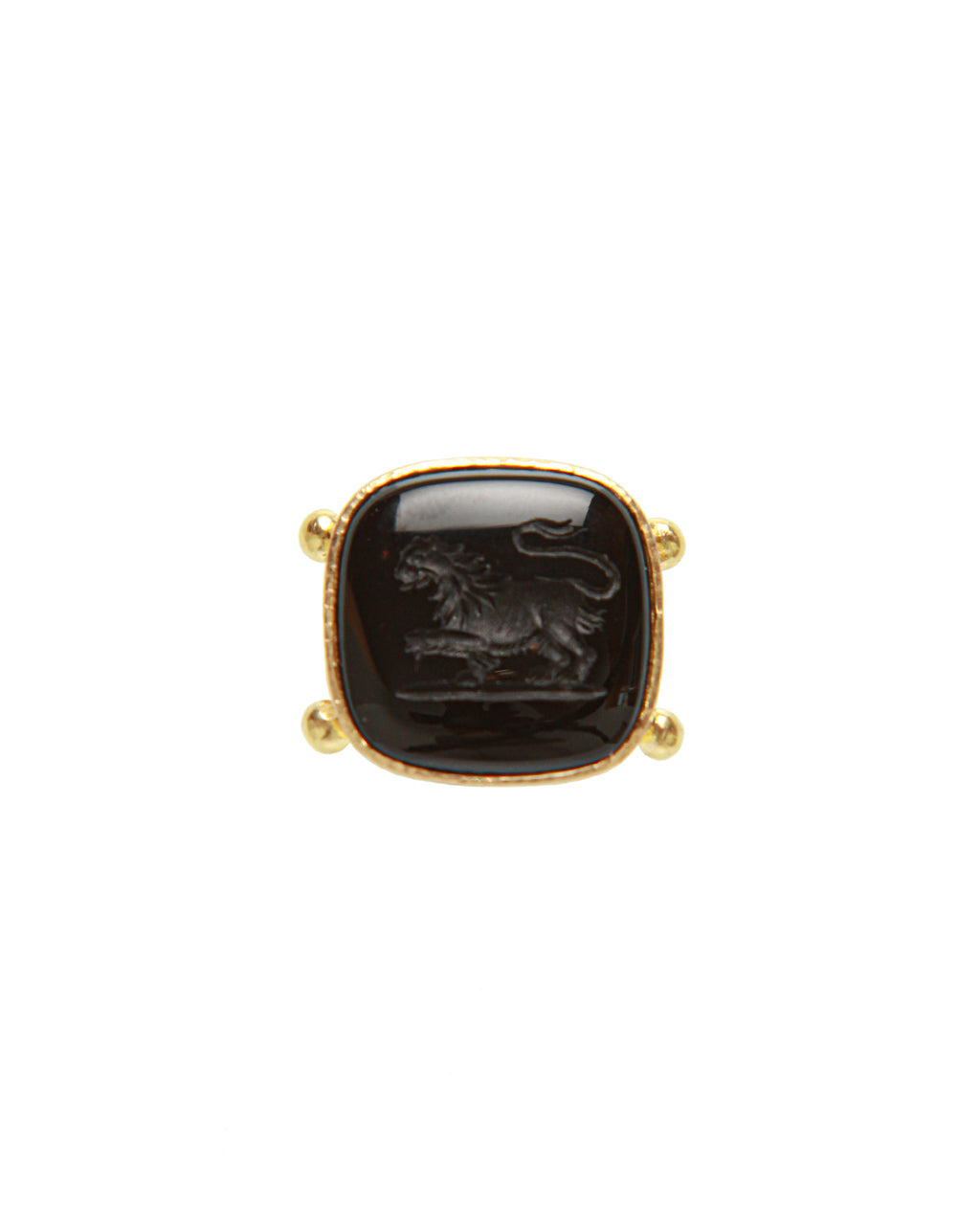 Onyx 'Lion' Ring