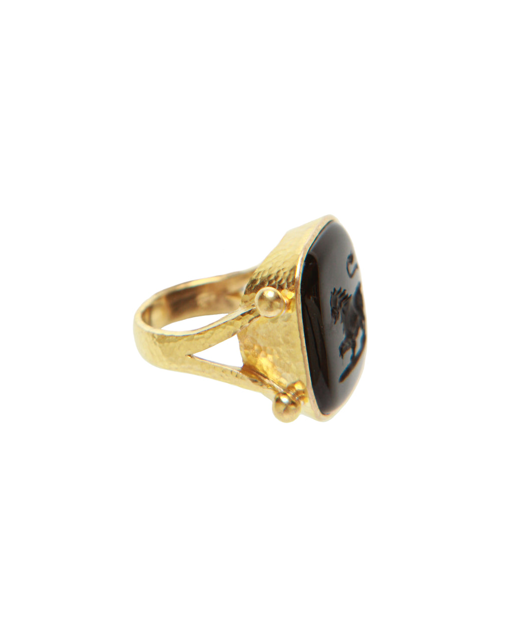 Onyx 'Lion' Ring