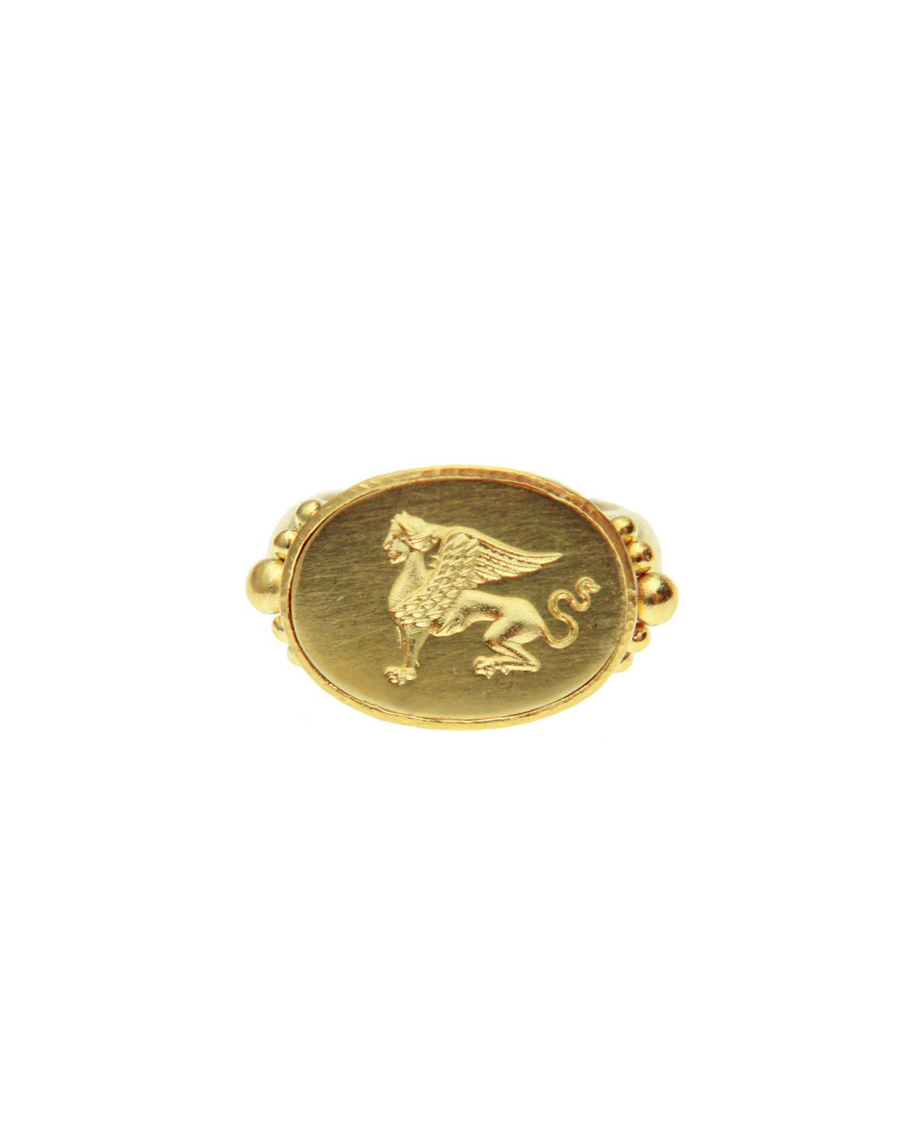 Gold 'Etruscan Sphinx' Ring