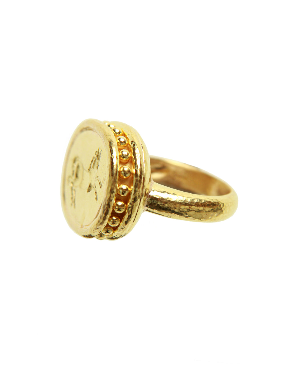 Gold 'Rearing Horse' Ring