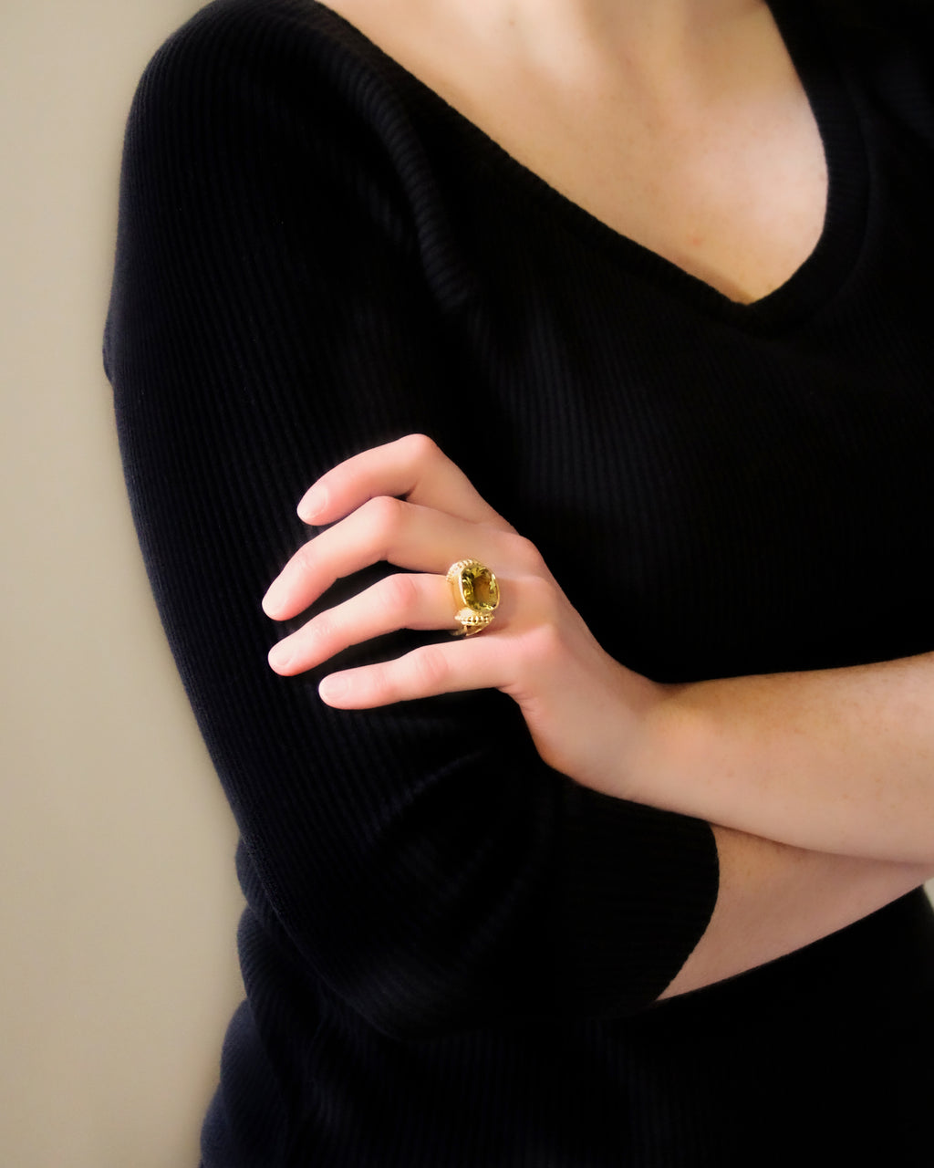 Lemon Citrine Ring