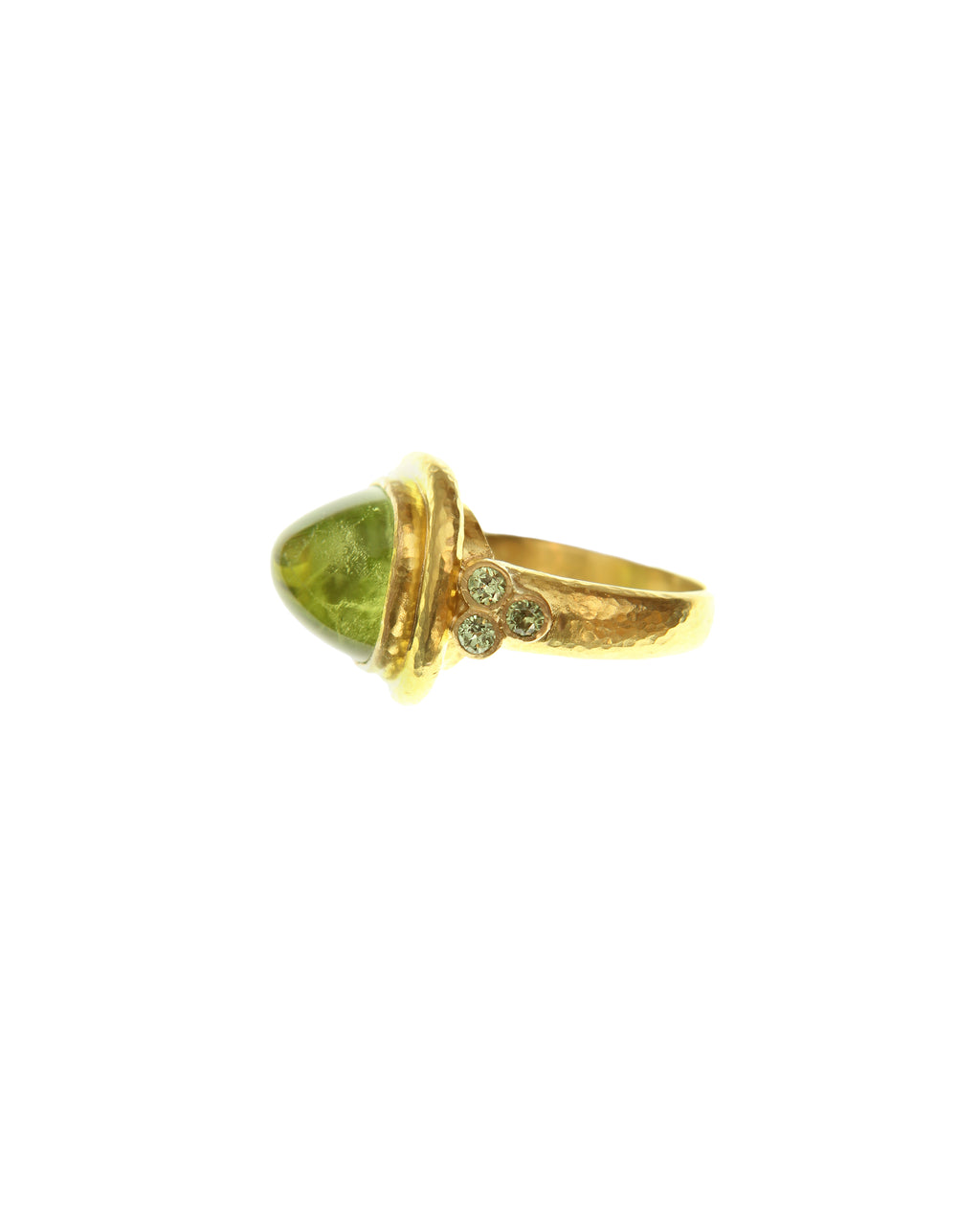 Peridot and Demantoid Garnet Ring