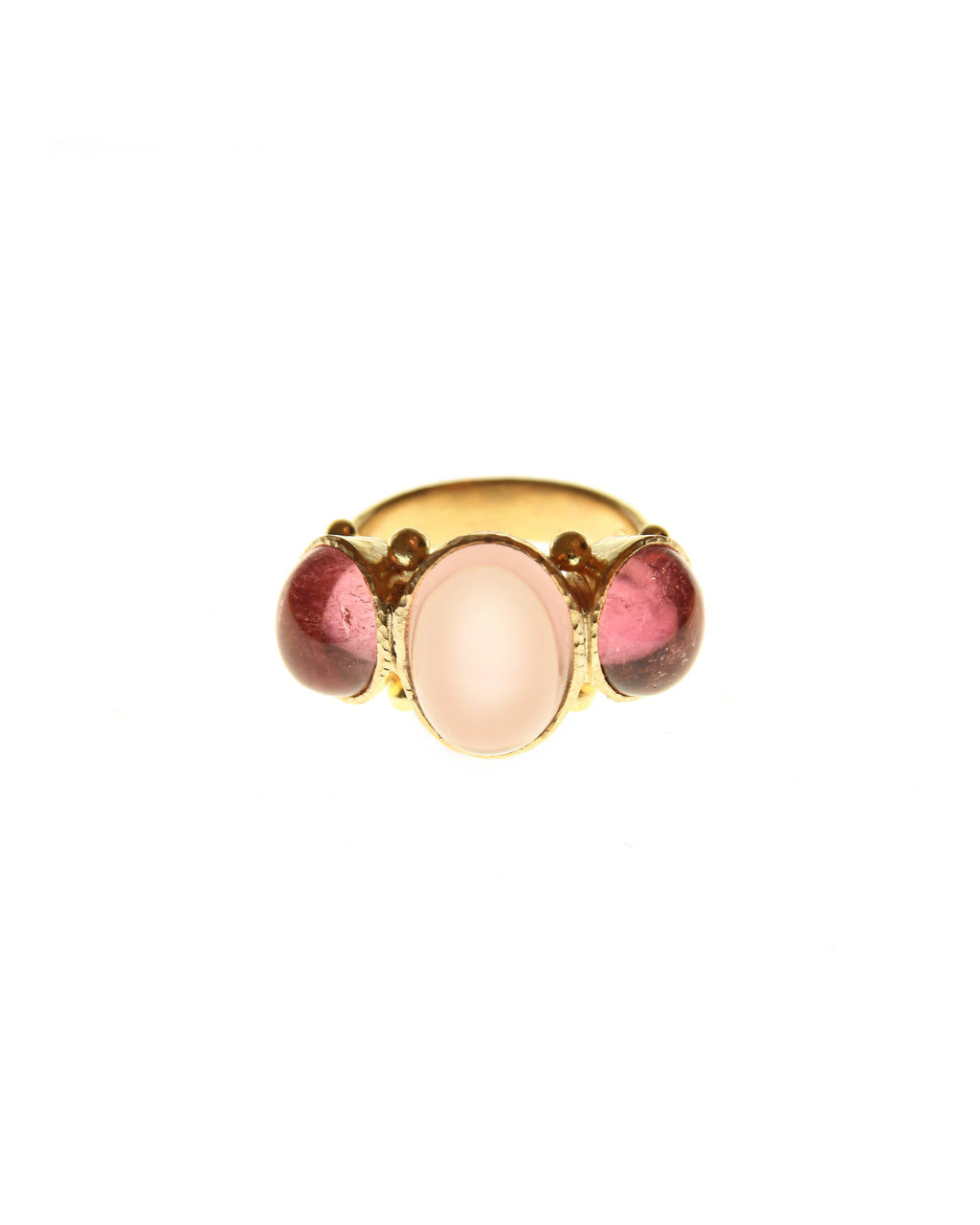 Rose Quartz and Pink Tourmaline Ring