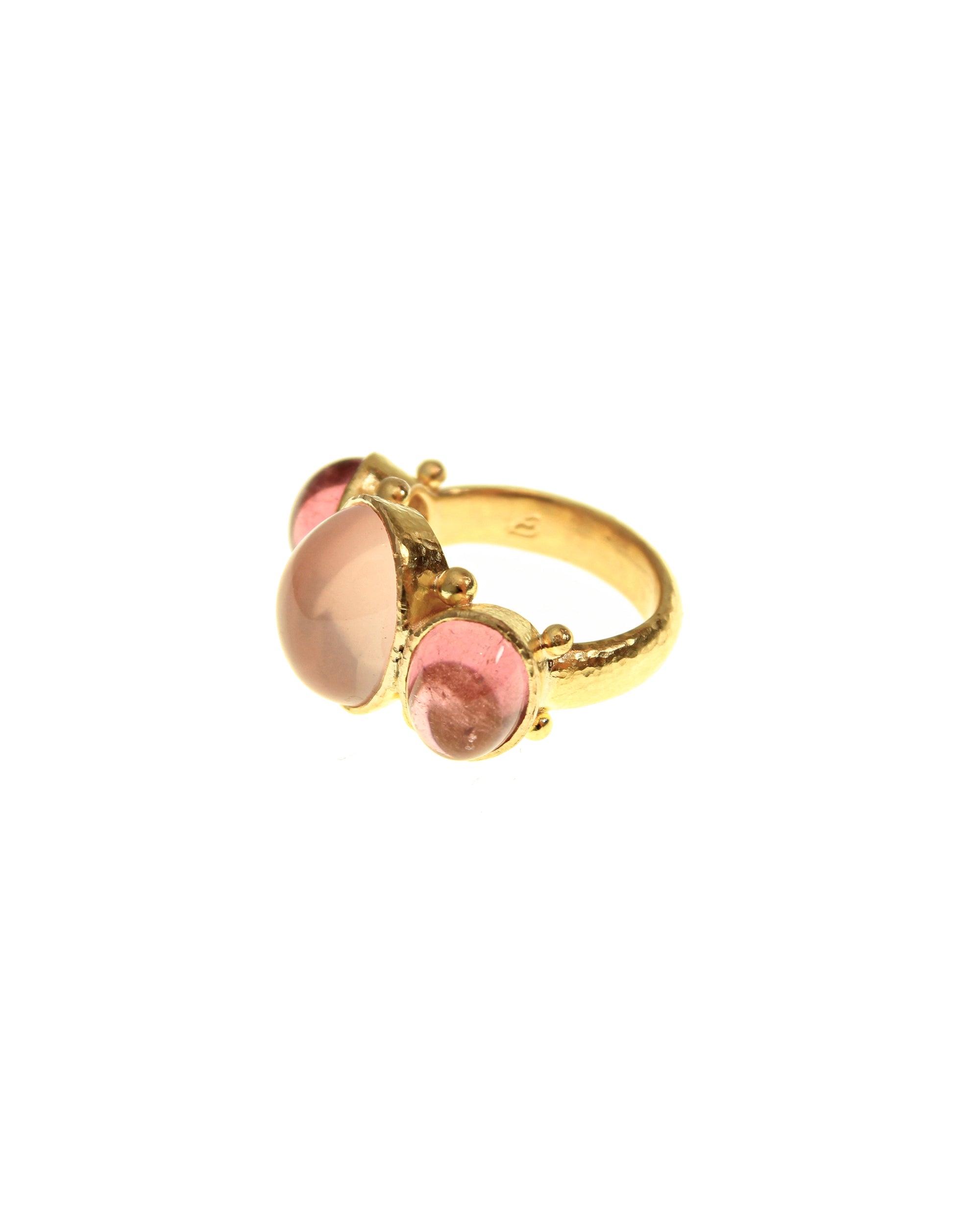 Rose Quartz and Pink Tourmaline Ring