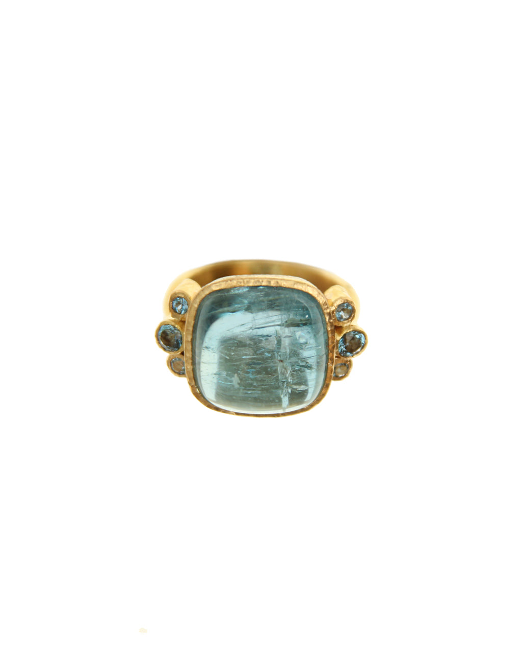 Cushion Aquamarine Ring