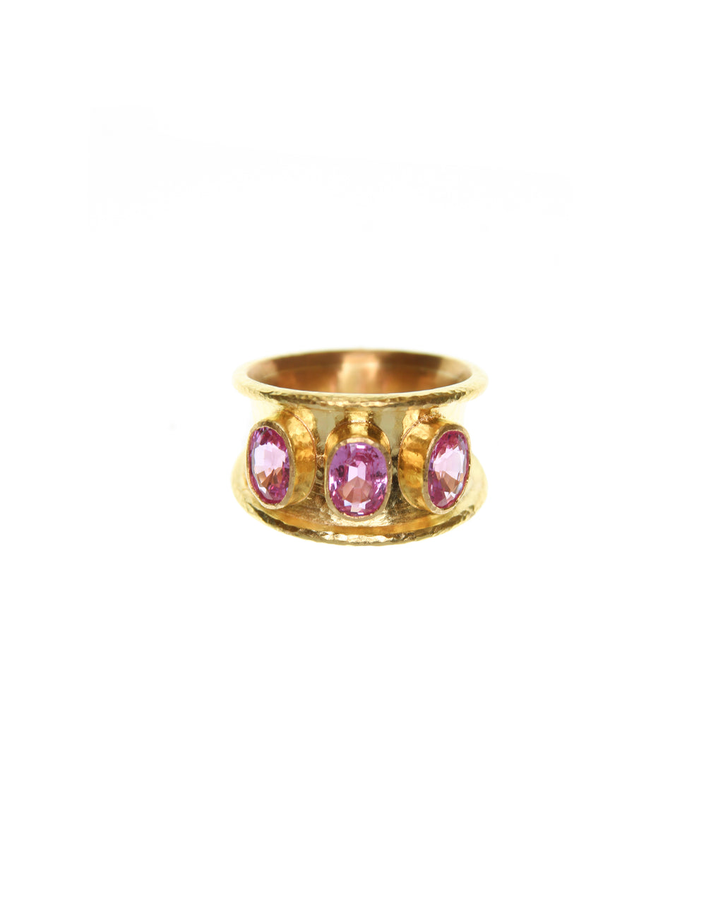 Pink Sapphire Tapered Cigar Band