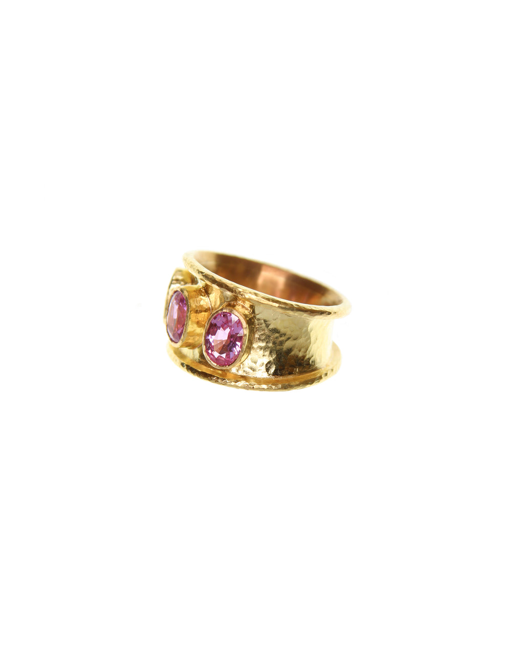 Pink Sapphire Tapered Cigar Band