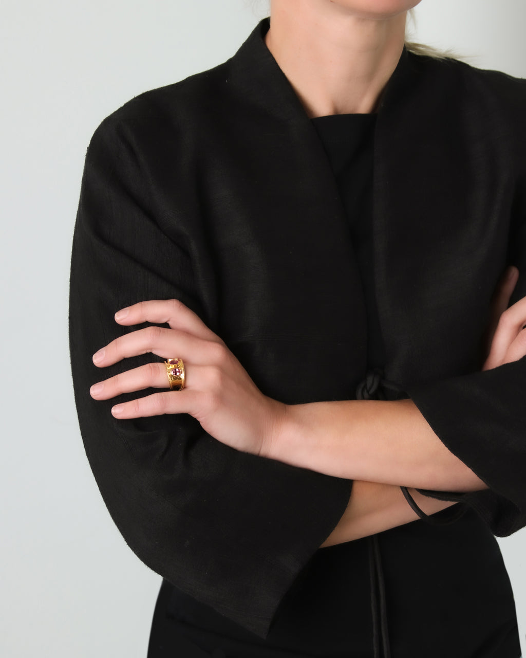 Pink Sapphire Tapered Cigar Band